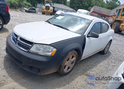 2013 Dodge Avenger Sxt z USA, uszkodzony, nr VIN 1C3CDZCB1DN708483